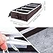 Underbed Shoe Storage - Aomeiqi Under Bed Shoes Organizer Boxes 5 Pairs - Made of Moistureproof Materials - with Detachable Closets Multiuse and Front Zippered Closure for Saving Space Brown (Small)