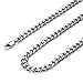 Jstyle Jewelry Stainless Steel Pendant Male Cross Necklace for Men 24 Inch 6.5mm Curb Chain