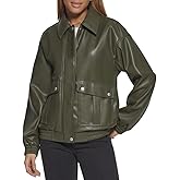 Levi's Womens Levi's Women's Faux Leather Lightweight Dad Bomber Jacket