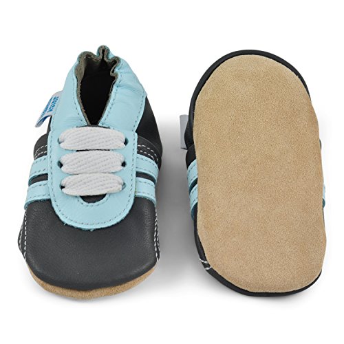 image for Juicy Bumbles Beautiful Soft Leather Baby Shoes - Crib Shoes with Sued