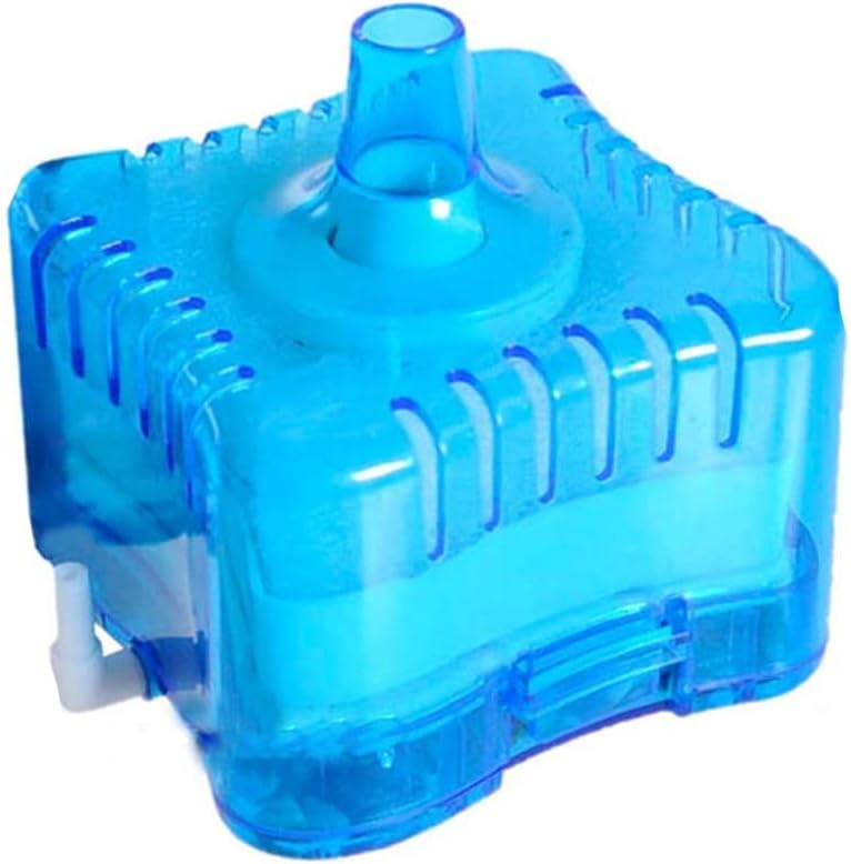 Tcplyn Premium Quality Mini Filter Goldfish Bowl Beta Fish Tank All Water Type Corner Filter with Triple Filtration System Blue Pet Supplies