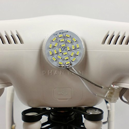 Ronsit 24 led bright white head light w/ sticker for dj…