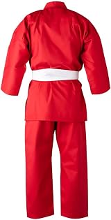 Blitz Red Student Karate Gi 0/130cm Poly Cotton Belt Included view 3
