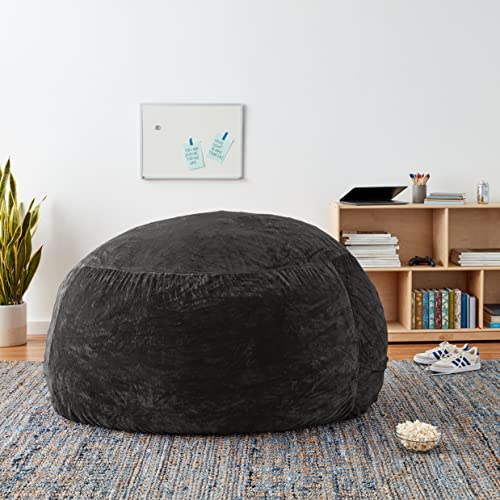 Chill Sack Bean Bag Chair, 5feet, Ultrafur Charcoal Cover Only
