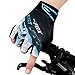 Batfox Mountain Road Bike Cycling Gloves Gel Padded,Silicone Gripper, Comfortable Wear Resistant Leather Palm,High Elastic Breathable Fabric