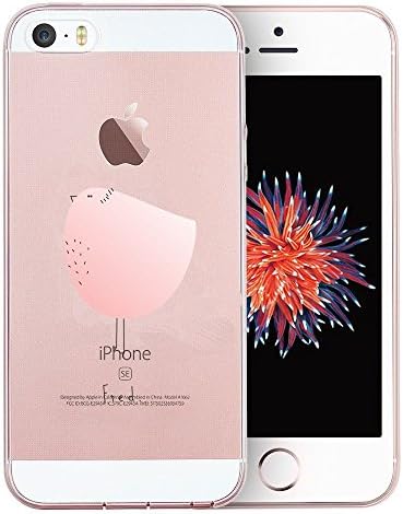 iPhone SE Case Clear, Vect iPhone 5s Case Clear with Embossed Design TPU Soft Shock-Absorption Scratch-Resistant Slim Fit Protective Cover for iPhone SE iPhone 5s 4 inch (Flappy Bird)