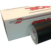 Roll of ORACAL 651 Vinyl for Craft and Sign Cutters (Matte Black, 24" x 15ft)