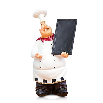 Fishmm Resin Decorative Ornaments Kitchen Decor Cook Statue French