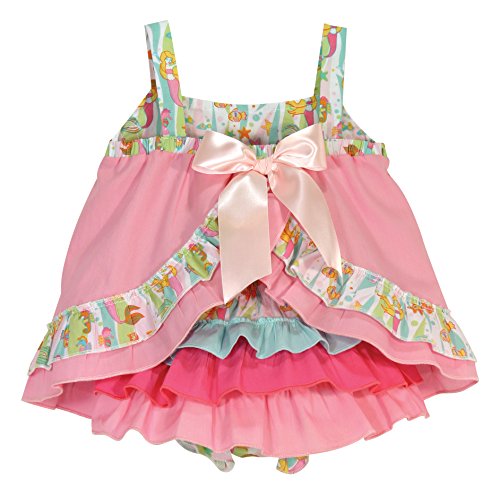 Stephan Baby Go Fish Swing Top and Ruffled Diaper Cover, 6-12 Months