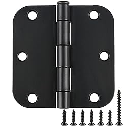 TDCHINGES 18 Pack Door Hinges 3.5 Inch Matte Black