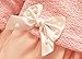 Baby Girls Dresses Long Sleeve Crochet Sweater Tops Lace Bowknot Tutu Clothing (12-18 Months, Pink)