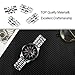 TRUMiRR for Samsung Galaxy Watch 46mm Bands, 22mm Solid Quick Release Watch Band Metal Stainless Steel Butterfly Buckle Strap for Gear S3 Classic Frontier, Gear 2 R380 R381 R382 Smartwatch,Silver
