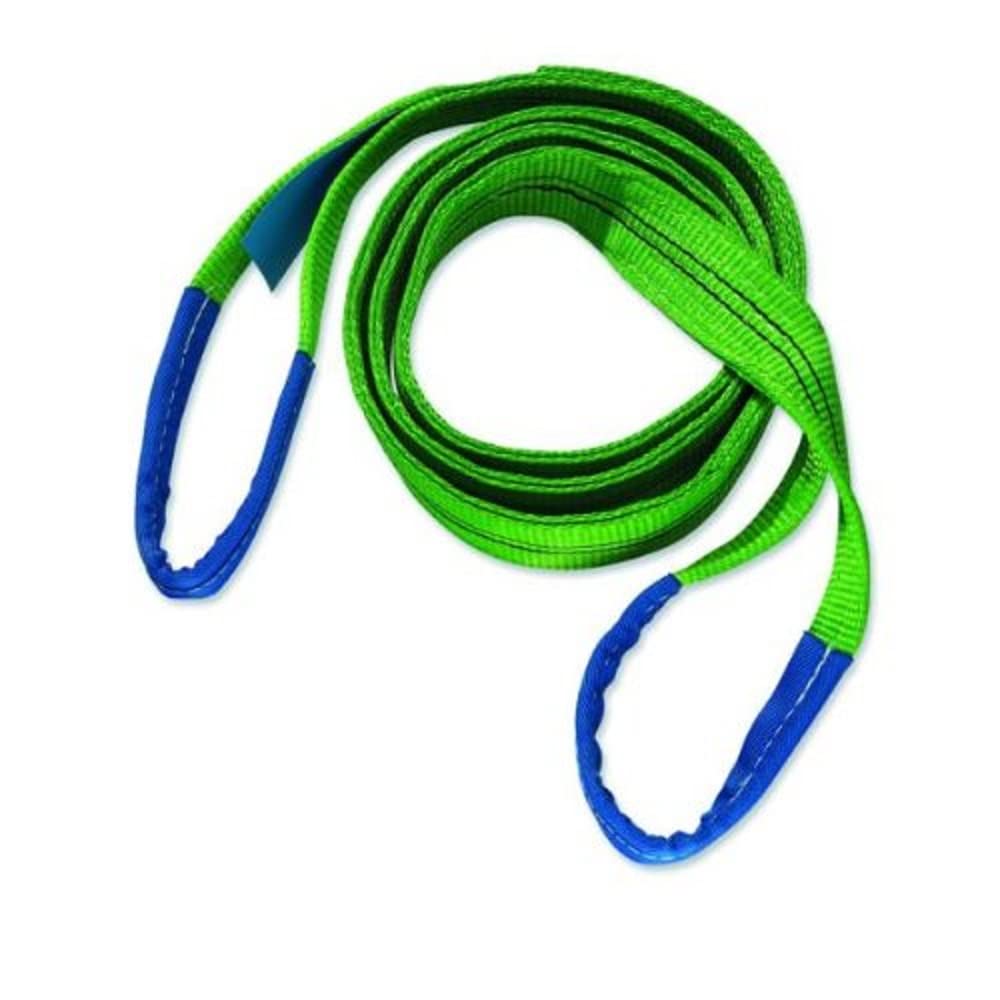 Braun 20032HB Lifting Strap with Reinforced Loops 2000 kg Load Capacity 3 m Green