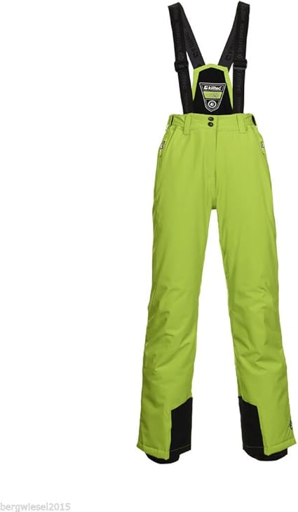 lime green ski pants