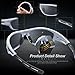 TOREGE Polarized Sports Sunglasses for Men Women Cycling Running Driving Fishing Golf Baseball Glasses EMS-TR90 Unbreakable Frame TR007 (Sliver&Black&Gray Lens)