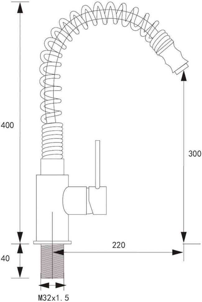 VAPSINT® Good Build Quality Chrome Monobloc Kitchen Sink Mixer Tap
