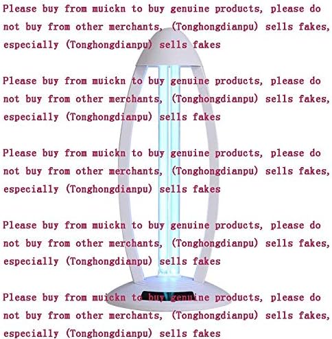 Ultraviolet Germicidal Lamp UV Ozone Ultraviolet Germicidal Sterilization Light Home Disinfection Light Home Improve Home Light 38W (Three-Speed Timer Remote Control Function 220V White)