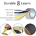 Non Slip Safety Tape - S&X Strong Adhesive Anti Slip Grip Tape High Traction Anti Skid Tread Slip Resistant Stickers for Outside/Deck/Stairs/Truck/Shoe Soles