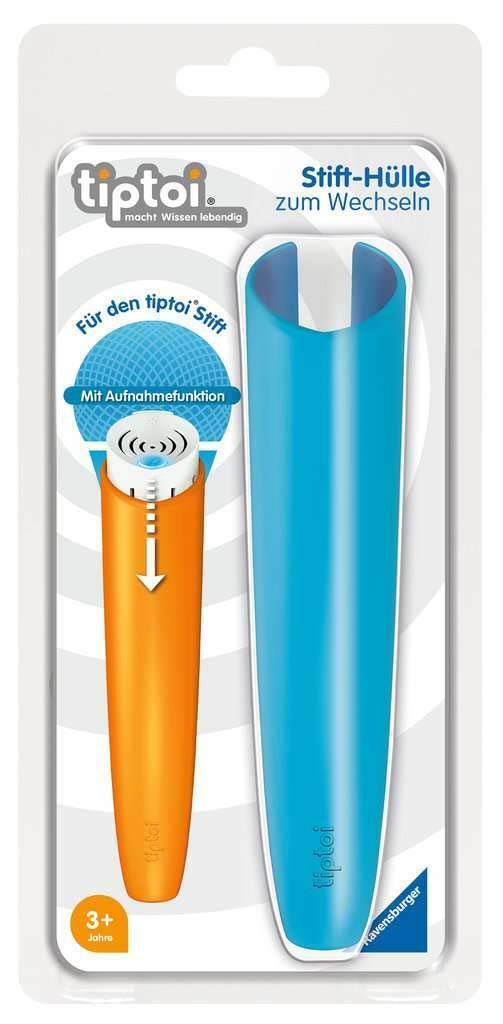 Ravensburger tiptoi pen sleeve, for changing in blue, changeable sleeve for the tiptoi pen with recording function, suitable for children from 3 years