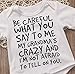 Baby Boy Girl be Careful What You say to me My Grandmas Crazy Bodysuit (70 (0-6M), White)