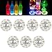 LED Coaster,12 Pack Light Up Coasters,LED Bottle Lights,Bottle Glorifier,LED Sticker Coaster Discs for Wine Bottle Clear Glass Cup Vase Color Changing Lights -Party,Wedding,Bar,Party Decoration