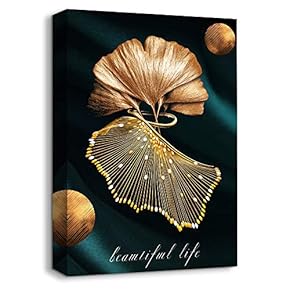 Canvas Wall Art Abstract Geometric Free Life Painting Artwork for Home Prints Framed - 12x18 inches