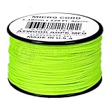 Neon Green MS18 1.18mm x 125' Micro Cord Paracord