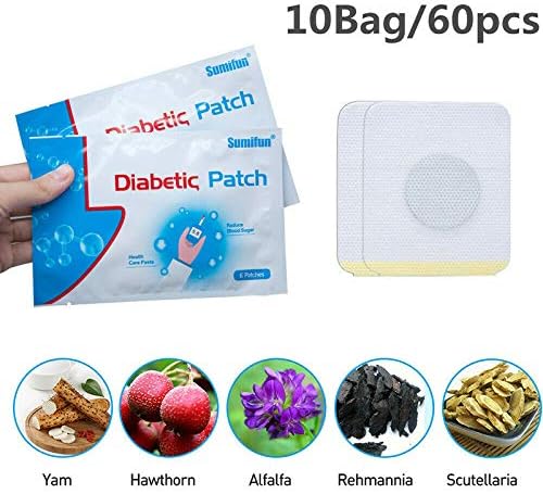 60 Pcs Diabetic Patch Natural Herbs Keep Blood Sugar Balance Plaster