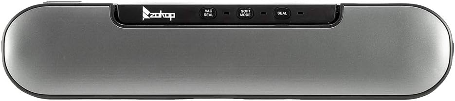 UMEXUS&ensp;Portable Vacuum Sealer Machine Automatic Food Vacuum Air Sealing System for Food Preservation with Magenets and 10 Bags (Silver Gray)