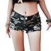 FV RELAY Womens Summer High Waist Destroyed Denim Cargo Shorts (L)