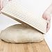 4-In-1 Oval Bread Proofing Basket Set – 12 inch Banneton Proofing Basket + Liner + Scraper + Linen Bag – Rectangle Brotform Proofer Bowl for Artisan Bread, Sourdough, Loaves & Others