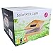 iGlow 4 Pack Copper Outdoor Garden 6 x 6 Solar SMD LED Post Deck Cap Square Fence Light Landscape PVC Vinyl Wood Bronze