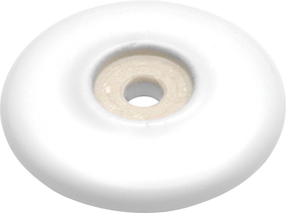 Hickory Hardware P69-W 2-1/16-Inch English Cozy Back Plate, White, Small
