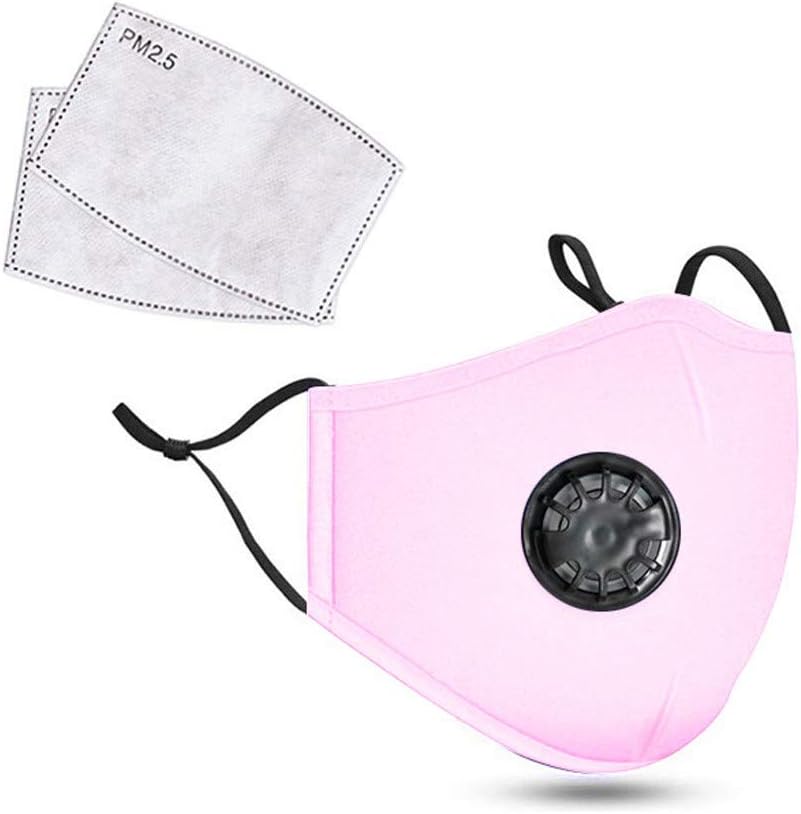 Toimothcn Reusable Dustproof M a s k, Dust M a s k with Air Valve Windproof Foggy Haze Pollution Respirato