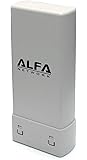 Alfa 2000mw 2W Waterproof Marine high power Long Range Outdoor 802.11 B, G, N, USB wireless network Wifi Adaptor with Integrated 12dBi Antenna - Up to 150mps
