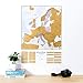 Scratch Off Map Of Europe – Color Europe Wall Map – Scratch Off – 23 x 33