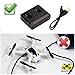 2 X 520mAh Battery for Hubsan X4 H107C Plus (H107C+), H121T & External Charger - (2 Batteries Set)