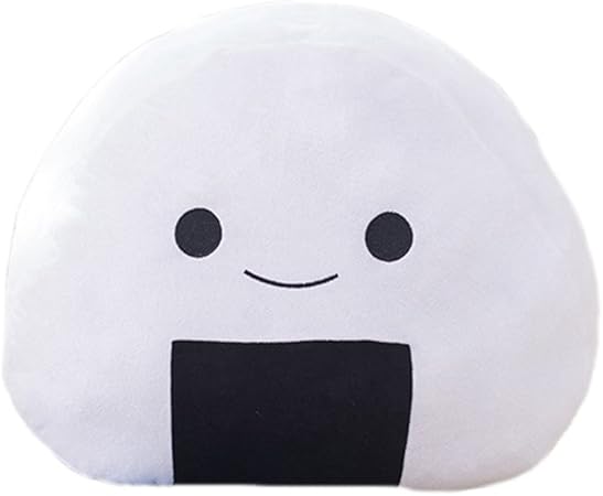 Amazon おにぎり ぬいぐるみ クッション 抱き枕 かわいい プレゼント 誕生日 ホワイトデー 面白 ユニーク おもちゃ 子供 食べ物 贈り物 小道具 ぬいぐるみ おもちゃ