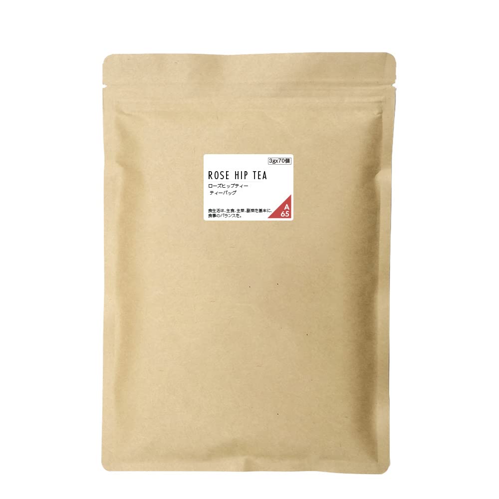 nichiei 農薬不使用 野生 ローズヒップティー ファインカット (ティーバッグ 3g×70個) の商品画像