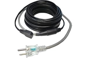 VineHeat 20 ft Roof Heat Cable Kit | Easy-to-Install Roof & Gutter Heat Cable and Downspout Heating Cable | 120V, Includes Roof Clips and Cable Spacers