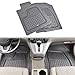 Motor Trend BC210-B2 Grey Performance Plus Rubber Car Floor Mats & Cargo Weather Liners 5pc Set (Gray)