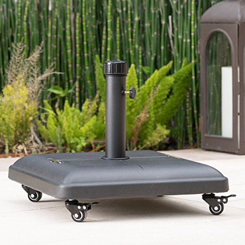 Great Deal Furniture Hercules Concrete Umbrella Base with Wheels