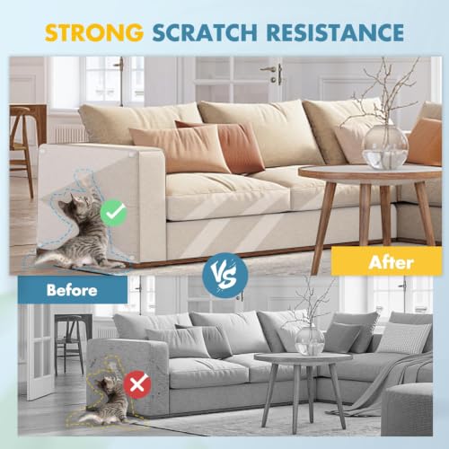 Cat Scratch Protection, 30 x 300 cm Scratches for Cats, Sofa Cats, Scratches Protectors for Sofas, PVC Anti-Scratch Protector, Protector for Sofa Door and Furniture