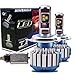 Hivehicle H4 LED Headlight Bulbs conversion kit Hi/Lo Beam-Cree Chips-7600Lm- 6000K -72W,Cool White,2 yr Warranty(T1 Series)