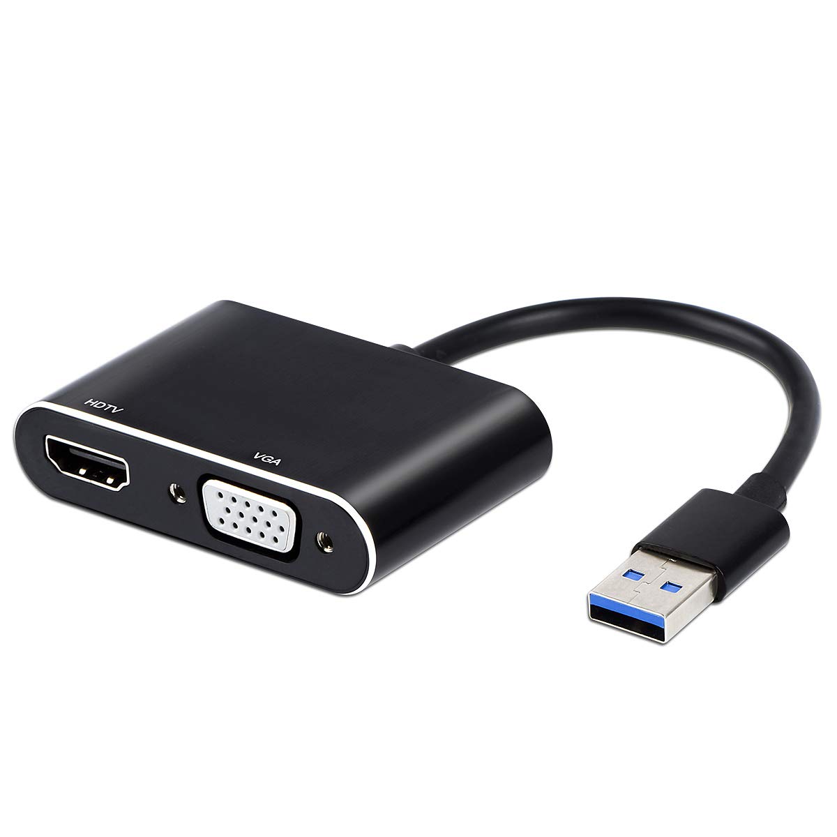 Amazon USB 3.0 to HDMI VGA 変換 アダプタ hdmi usb 変換 ケーブル vga usb 変換 アダプタ 同時出力 HDTV 高解像度 1080P 設定不要