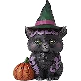 Enesco Jim Shore Heartwood Creek Black Cat Miniature Figurine, 3.93 Inch, Multicolor