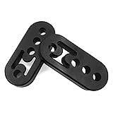 2Pcs Exhaust Hanger Rubber 4 Holes Adjustable