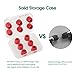 12Pcs Replacement Eartips- RIYO Premium Memory Foam Earphone Earbuds Tips Noise Reducing Earbud Tips for 5mm-7mm in-Ear Headphones Nozzle (Large, Red)