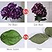 Luyue 5 Big Heads Artificial Silk Hydrangea Bouquet Fake Flowers Arrangement Home Wedding decor (Dark Purple)