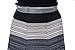 Chicwe Women's Plus Size Stretchy Waistband A-Line Flared Skirt 18 Black&Grey